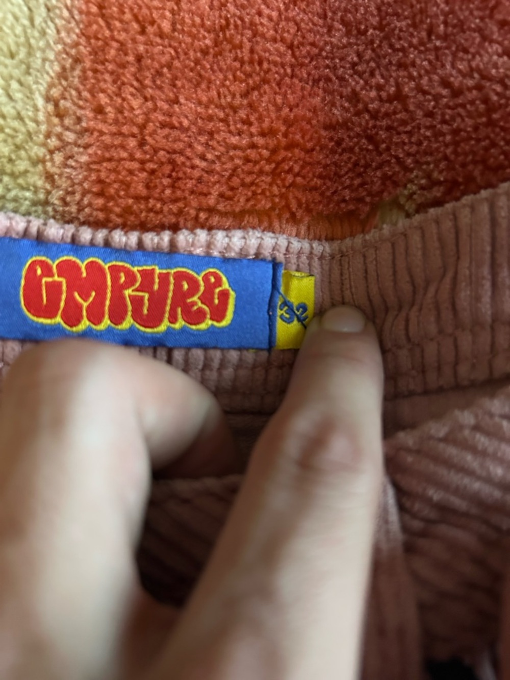 Empyre Pink Corduroy Waistband Pants - Picture 5 of 6